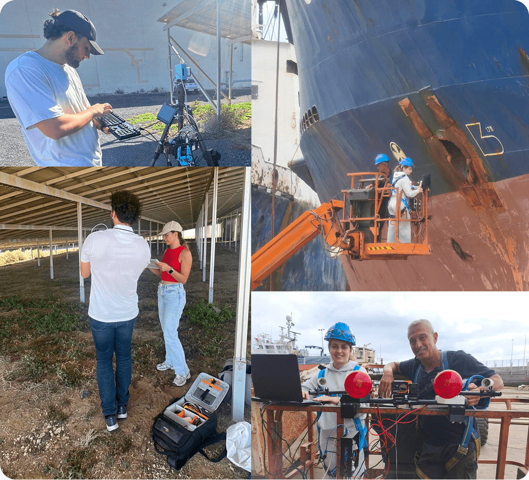 Hyperspectral imagery: crystalline materials and corrosion inspection with analysis overlay